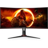 AOC CU34G2XP/BK, Monitor de gaming negro/Rojo