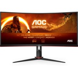 AOC CU34G2XP/BK, Monitor de gaming negro/Rojo