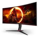 AOC CU34G2XP/BK, Monitor de gaming negro/Rojo