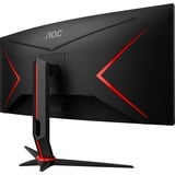 AOC CU34G2XP/BK, Monitor de gaming negro/Rojo