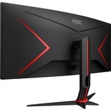 AOC G2 CU34G2XP pantalla para PC 86,4 cm (34") 3440 x 1440 Pixeles UltraWide Quad HD LED Negro, Rojo, Monitor de gaming negro/Rojo, 86,4 cm (34"), 3440 x 1440 Pixeles, UltraWide Quad HD, LED, 1 ms, Negro, Rojo