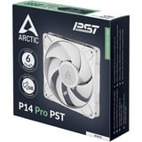 ARCTIC P14 Pro PST Carcasa del ordenador Ventilador 14 cm Blanco 1 pieza(s) blanco, Ventilador, 14 cm, 400 RPM, 2500 RPM, 186 m³/h, Blanco