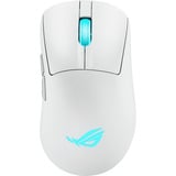 ASUS ROG Keris II Origin WHT ratón Juego mano derecha RF Wireless + Bluetooth + USB Type-A Óptico 42000 DPI, Ratones para gaming blanco, mano derecha, Óptico, RF Wireless + Bluetooth + USB Type-A, 42000 DPI, Blanco
