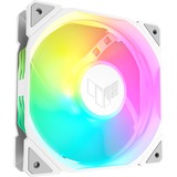 ASUS TUF GAMING TR120 ARGB 1-pack White Carcasa del ordenador Refrigerador de aire 12 cm Blanco, Ventilador blanco/Transparente, Refrigerador de aire, 12 cm, 2000 RPM, Blanco