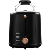 Bestron ATO850BW, Tostadora negro/Madera