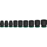 Bosch Juego de dados de impacto PRO 1/2", 9 piezas, Llave de tubo negro