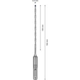 Bosch SDS plus-7X 1 pieza(s), Taladro Martillo perforador, 3,5 mm, 165 mm, Ladrillo, Concreto, Hormigón duro, Piedra natural, Arenisca, Piedra, 10 cm, SDS Plus