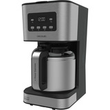Cecotec Coffee 66 Drop & Thermo Time, Cafetera de filtro acero fino/Negro