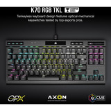 Corsair CH-911901A-NA/RF, Teclado para gaming negro