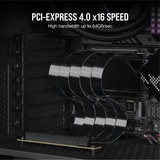 Corsair Cable de extensión PCIe 4.0 x16 de 90° Premium, Cable alargador negro