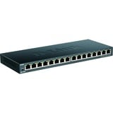 D-Link DGS-1016S switch No administrado Gigabit Ethernet (10/100/1000) Negro, Interruptor/Conmutador No administrado, Gigabit Ethernet (10/100/1000), Bidireccional completo (Full duplex)