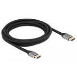 DeLOCK 83997 cable HDMI 3 m HDMI tipo A (Estándar) Gris gris, 3 m, HDMI tipo A (Estándar), HDMI tipo A (Estándar), 3D, 48 Gbit/s, Gris