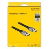 DeLOCK 83997 cable HDMI 3 m HDMI tipo A (Estándar) Gris gris, 3 m, HDMI tipo A (Estándar), HDMI tipo A (Estándar), 3D, 48 Gbit/s, Gris