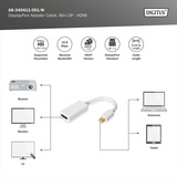 Digitus AK-340411-001-W, Adaptador blanco