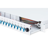 Digitus Caja de empalme de fibra óptica, equipada, 6x LC-APC DX, OS2, Caja de fíbra óptica gris