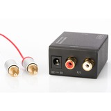 Digitus DS-40133 convertidor de audio Negro negro, 5 V, 1000 mA, 0,5 W, 50 mm, 40 mm, 30 mm