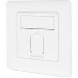 Digitus Toma de datos CAT.6A empotrada, blindada, 1x RJ-45 LSA, Caja de conexiones blanco
