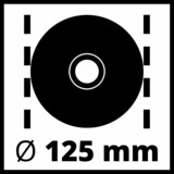 EINHELL TE-AG 125 CE amoladora angular 12,5 cm 11000 RPM 1100 W 2,8 kg rojo, 11000 RPM, 12,5 cm, Corriente alterna, 2,8 kg