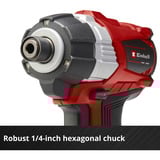 EINHELL TE-CI 18 Li atornillador de impacto inalámbrico sin escobillas, Tornillo de percusión rojo/Negro, No incluye cargador ni batería, 1,07 kg