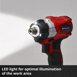 EINHELL TE-CI 18 Li atornillador de impacto inalámbrico sin escobillas, Tornillo de percusión rojo/Negro, No incluye cargador ni batería, 1,07 kg