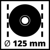 Einhell TE-AG 125 CE amoladora angular 12,5 cm 11000 RPM 1100 W 2,8 kg rojo, 11000 RPM, 12,5 cm, Corriente alterna, 2,8 kg