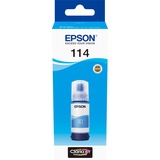 Epson 114 EcoTank Cyan ink bottle, Tinta Cian, Epson, ET-8500 ET-8600, Rendimiento estándar, 70 ml, Inyección de tinta