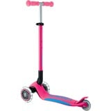 GLOBBER Primo Foldable Plus Lights, Vespa rosa neón/Celeste