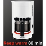 Krups AromaCafe 5 Totalmente automática Cafetera de filtro blanco, Cafetera de filtro, De café molido, 200 W, Negro, Blanco