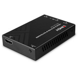 Lindy Receptor HDMI e IR sobre IP, Alargador de HDMI negro