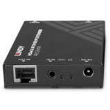 Lindy Receptor HDMI e IR sobre IP, Alargador de HDMI negro