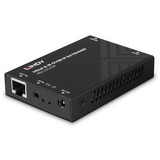 Lindy Receptor HDMI e IR sobre IP, Alargador de HDMI negro