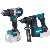 Makita Akku-Kombo-Kit DLX2278, Martillo perforador azul/Negro