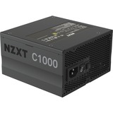 NZXT C1000 Gold unidad de fuente de alimentación 1000 W 24-pin ATX ATX Negro, Fuente de alimentación de PC negro, 1000 W, 100 - 240 V, 50/60 Hz, 13 A, 120 W, 1002 W