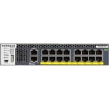 Netgear M4300-16X Gestionado L3 10G Ethernet (100/1000/10000) Energía sobre Ethernet (PoE) 1U Negro, Interruptor/Conmutador Gestionado, L3, 10G Ethernet (100/1000/10000), Energía sobre Ethernet (PoE), Montaje en rack, 1U
