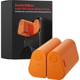 SwitchBot Dual Power Pack para Lock Pro, Batería naranja