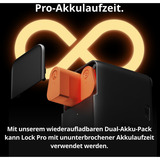 SwitchBot Dual Power Pack para Lock Pro, Batería naranja