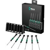 Wera 2035/6 B Juego de destornilladores electrónicos + soporte negro/Verde