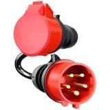 go-e Adaptador para Gemini flex 11 kW, CEE rojo trifásico 16A > CEE rojo 32A negro
