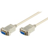 goobay CAK D-SUB 200 9F/9F 2m NULLMODEM cable de serie gris, Wentronic CAK D-SUB 200 9F/9F 2m NULLMODEM