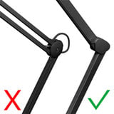 goobay Lámpara lupa LED con pinza 10W, Luz de LED negro