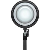 goobay Lámpara lupa LED con pinza 10W, Luz de LED negro