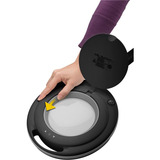 goobay Lámpara lupa LED con pinza 10W, Luz de LED negro