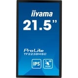 iiyama TF2238MSC-B1 pantalla para PC 53,3 cm (21") 1920 x 1080 Pixeles Full HD LED Pantalla táctil Negro, Monitor LED negro, 53,3 cm (21"), 1920 x 1080 Pixeles, Full HD, LED, 5 ms, Negro