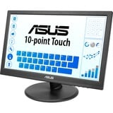 ASUS VT168HR 39,6 cm (15.6") 1366 x 768 Pixeles WXGA LED Pantalla táctil Negro, Monitor LED negro, 39,6 cm (15.6"), 1366 x 768 Pixeles, WXGA, LED, 5 ms, Negro