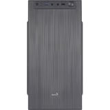 Aerocool CS108BKV1 Caja PC Compacta Micro ATX Aluminio Pulido Ventilador 80cm Negro, Cajas de torre negro, Mini Tower, PC, Negro, micro ATX, Mini-ITX, ABS, SPCC, 15,1 cm