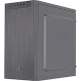 Aerocool CS108BKV1 Caja PC Compacta Micro ATX Aluminio Pulido Ventilador 80cm Negro, Cajas de torre negro, Mini Tower, PC, Negro, micro ATX, Mini-ITX, ABS, SPCC, 15,1 cm