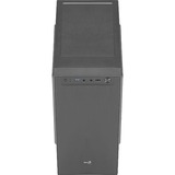 Aerocool CS108BKV1 Caja PC Compacta Micro ATX Aluminio Pulido Ventilador 80cm Negro, Cajas de torre negro, Mini Tower, PC, Negro, micro ATX, Mini-ITX, ABS, SPCC, 15,1 cm