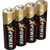 Ansmann X-Power Mignon AA Batería de un solo uso Alcalino Batería de un solo uso, Alcalino, 1,5 V, 4 pieza(s), Negro, Oro, 50,5 mm