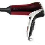 Braun Satin Hair 7 Colour HD770, Secador de pelo rojo/Plateado