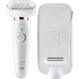 Braun Silk-épil 9 81688639 depiladora 40 pinzas Blanco, Oro blanco/Dorado, Blanco, Oro, 40 pinzas, Axila, Bikini, Front thigh, Parte interior superior del brazo, Exfoliación, LED, China